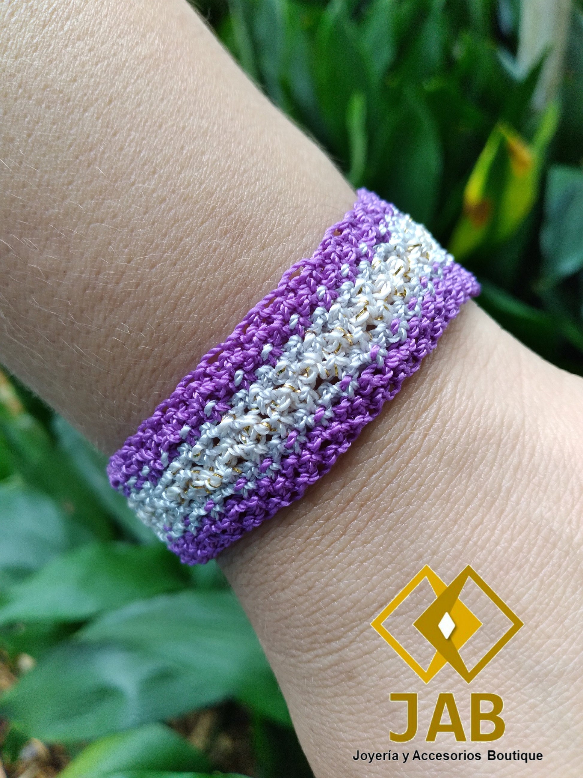 Macrame knot handmade bracelet.